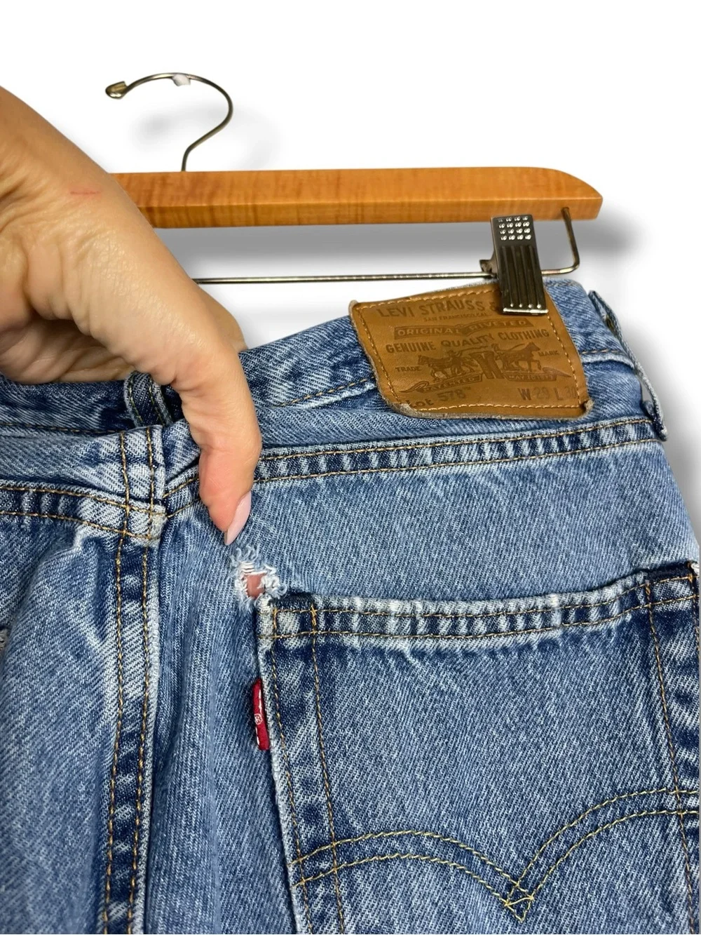 Levi's 578 Baggy Mens Jeans W29 L30 Slouchy 90s